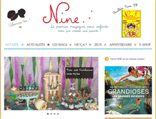 Tablet Screenshot of magazine-nine.com